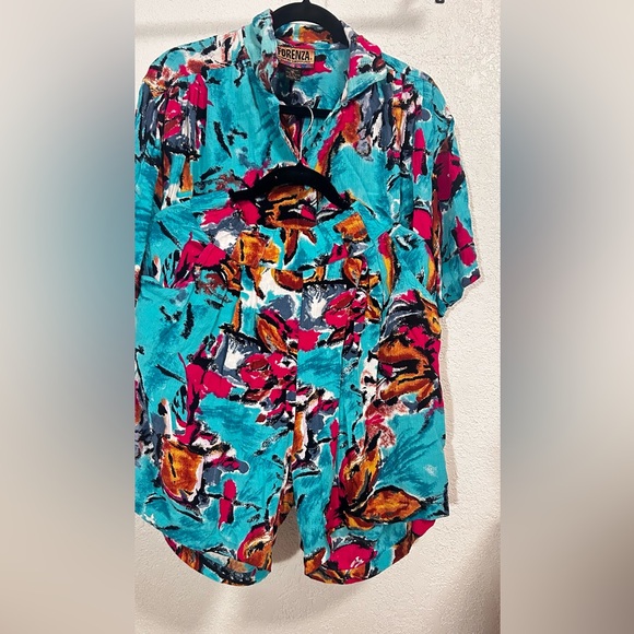 Forenza set of short blue tropical size M - Picture 1 of 8